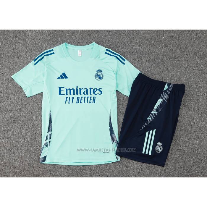 Chandal del Real Madrid Manga Corta 2024-2025 Verde - Pantalon Corto